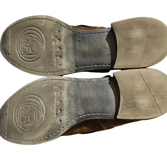 Boutique9 Women's Suede/Leather Belted Booties. Size 9,5. Color Brown. - Picture 4 of 6